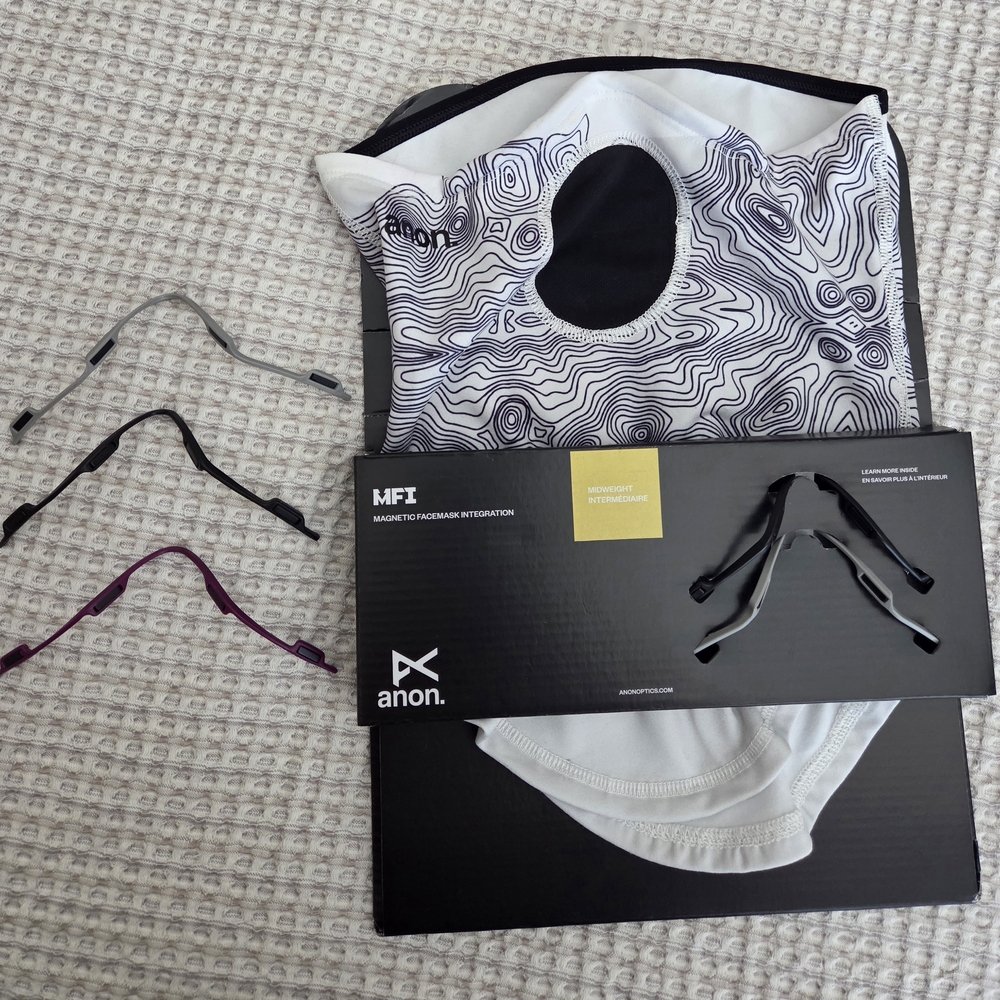 Burton Anon MFI Magnetic Facemask Balaclava - White/Black